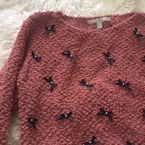 Lauren Conrad bow sweater
